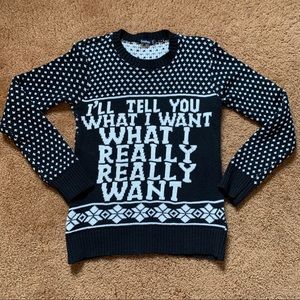 BOOHOO Christmas Spice Girls sweater size M/L